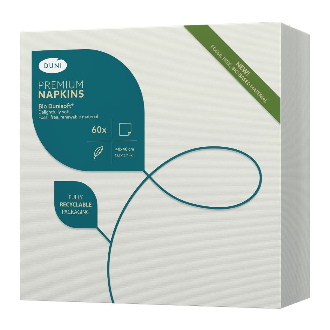 DX501 BIO Dunisoft Dinner Napkin White 400x400mm (Pack of 360)