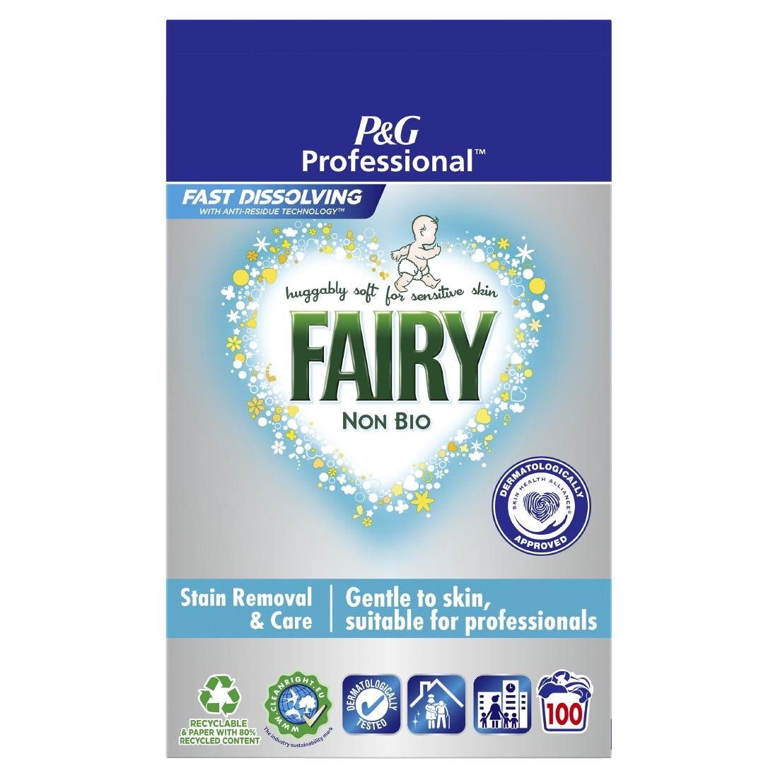 DX539 Fairy Professional Non Bio Powder Laundry Detergent 6kg