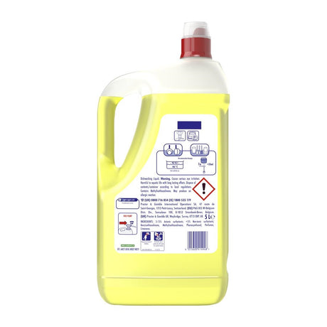DX553 Fairy Professional Washing Up Liquid Lemon 5Ltr (Pack of 2)