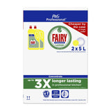 DX553 Fairy Professional Washing Up Liquid Lemon 5Ltr (Pack of 2)