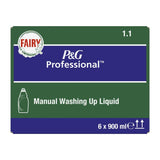 DX558 Fairy Professional 1.1 Washing Up Liquid Original 900ml (Pack of 6)
