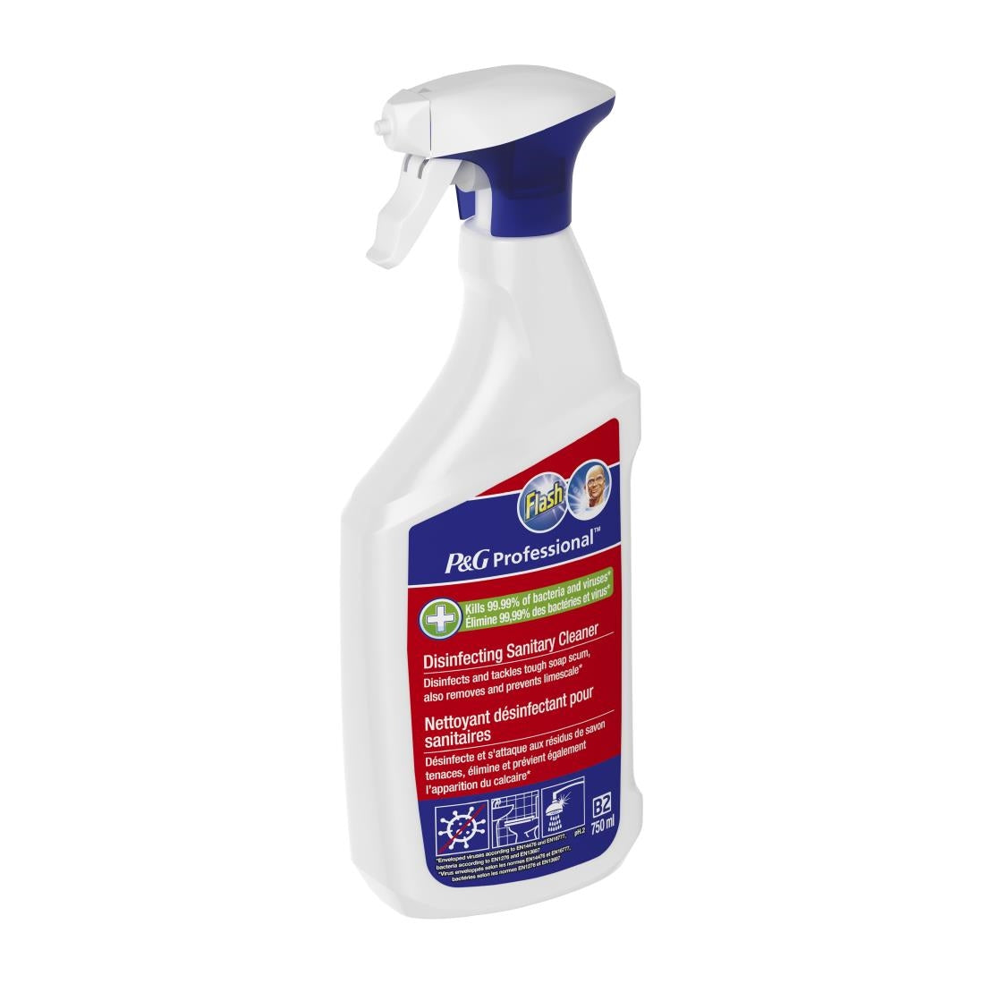 DX569 Flash Professional Disinfecting Sanitary Cleaner 750ml (Pack of 10)