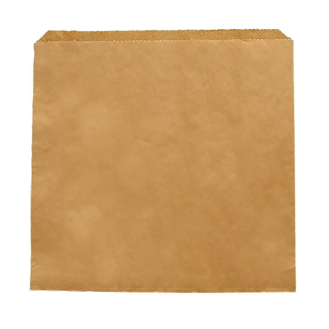 DX574 Vegware Compostable Paper Sandwich Bags Kraft - 10x10" (Pack of 1000)