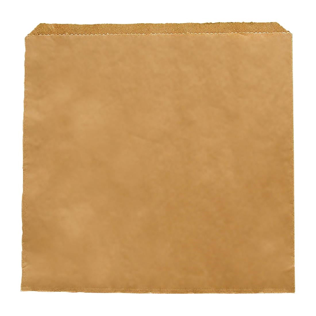 DX575 Vegware Compostable Paper Sandwich Bags Kraft - 7x7" (Pack of 1000)