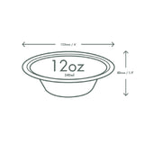 DX581 Vegware Compostable Nourish Moulded Fibre Bowl Natural 12oz/340ml (Pack of 500)