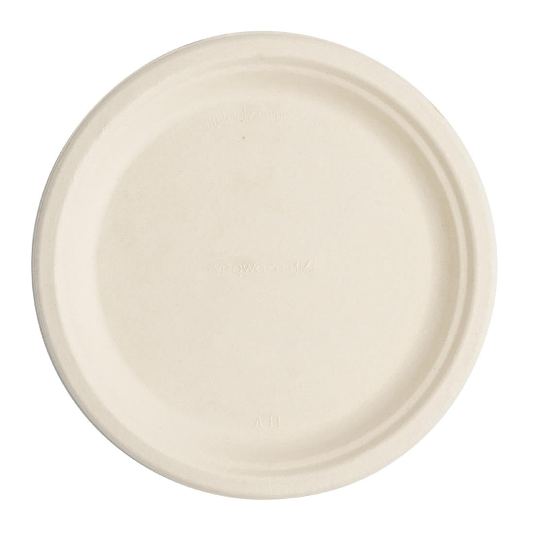 DX583 Vegware Compostable Nourish Moulded Fibre Plate Natural 9"/226mm (Pack of 500)