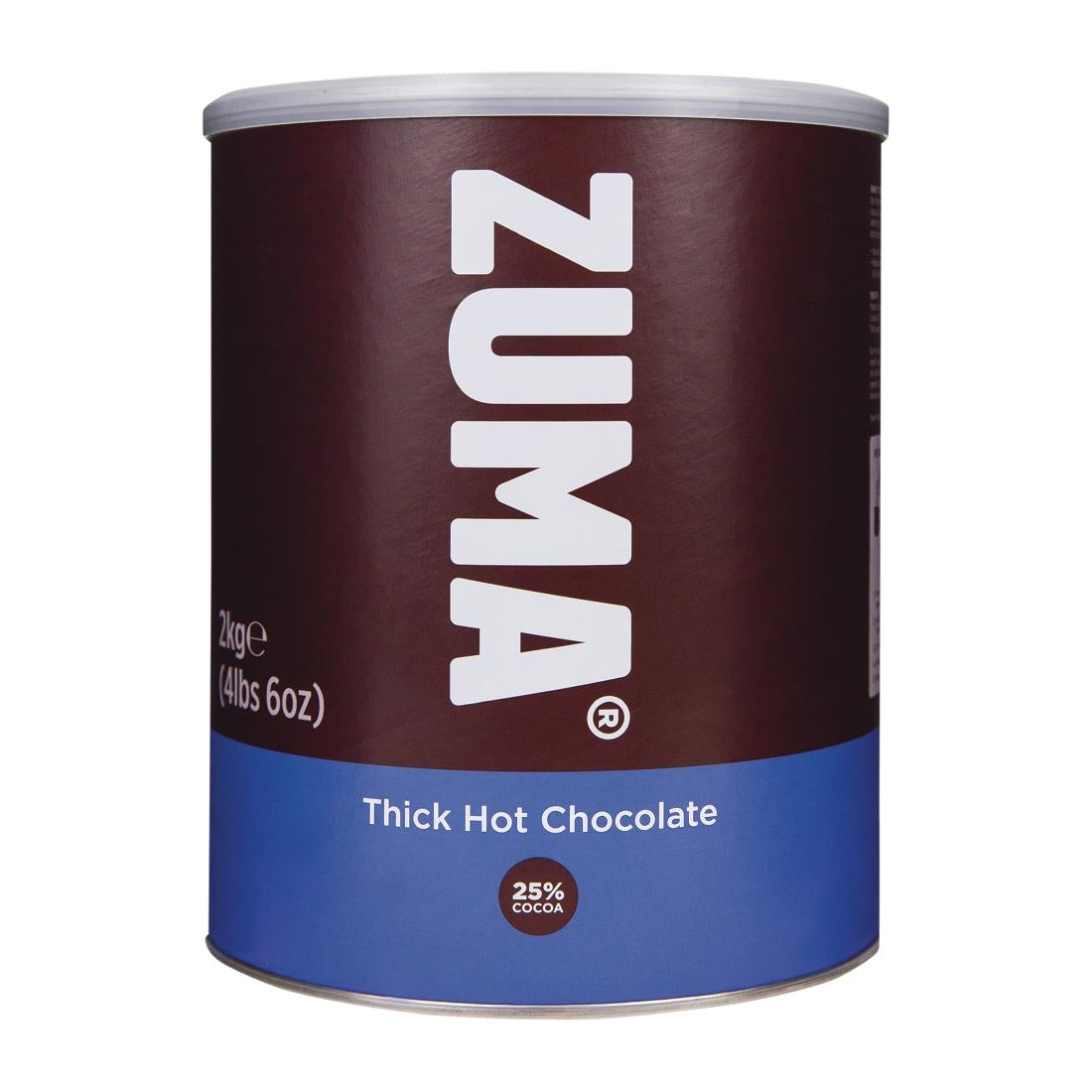 DX617 Zuma Thick Hot Chocolate (25% Cocoa) 2kg Tin