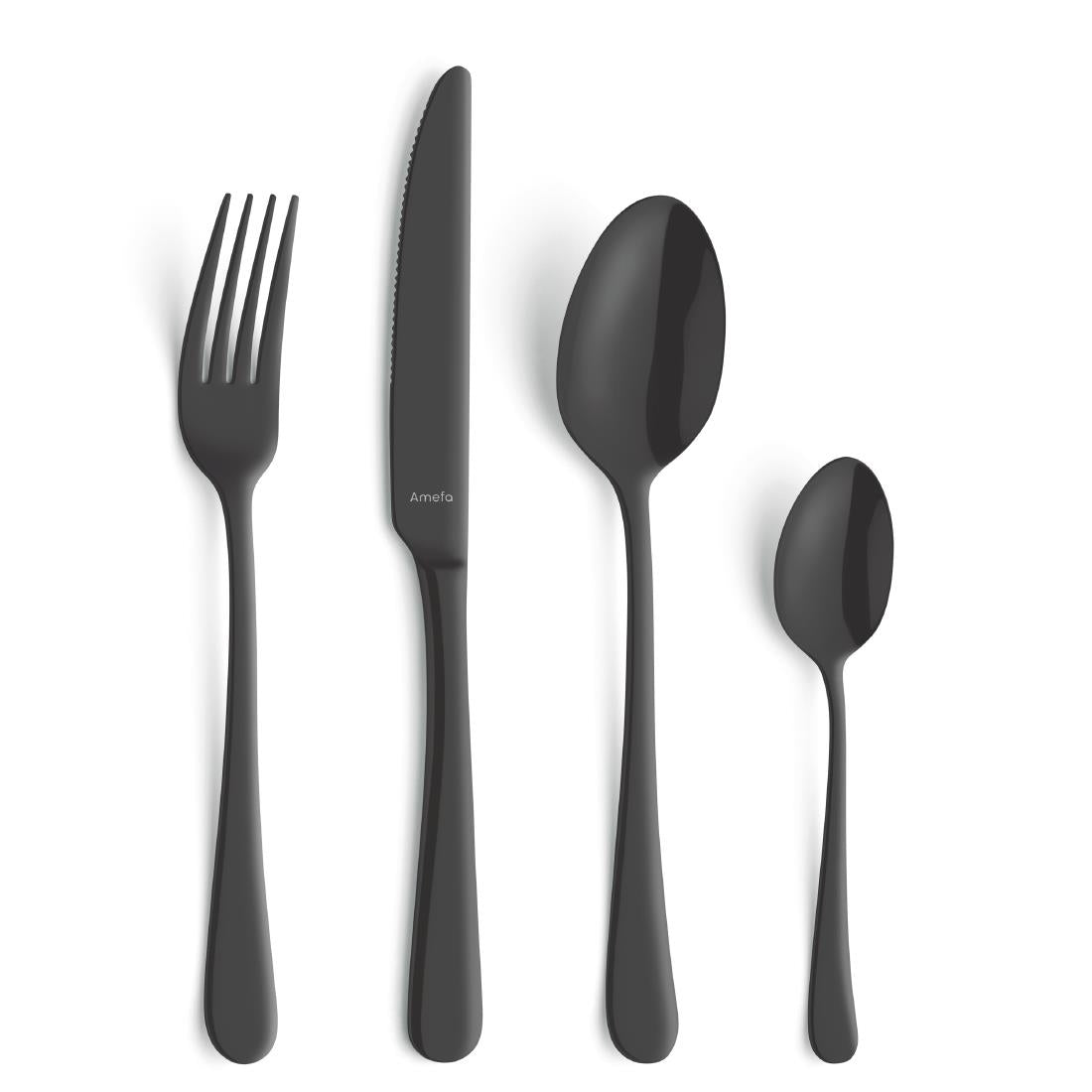 DX637 Amefa Medium Teaspoon Black (Pack of 12)