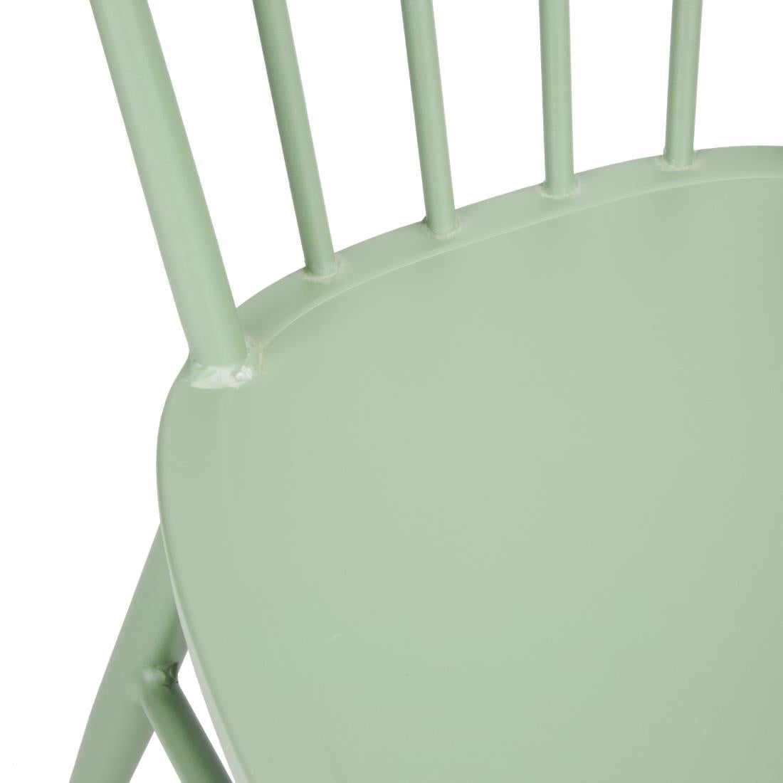 DX687 Bolero Windsor Aluminium Green Chairs (Pack of 4)