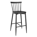 DX688 Bolero Windsor Aluminium Black High Stools (Pack of 2)