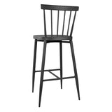 DX688 Bolero Windsor Aluminium Black High Stools (Pack of 2)