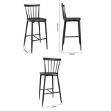 DX688 Bolero Windsor Aluminium Black High Stools (Pack of 2)