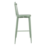 DX689 Bolero Windsor Aluminium Green High Stools (Pack of 2)