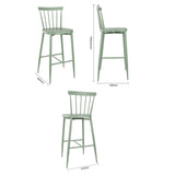 DX689 Bolero Windsor Aluminium Green High Stools (Pack of 2)