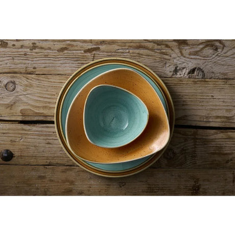 DX780 Churchill Stonecast Tangerine Triangle Bowl 153mm (Pack of 12) - JD Catering Equipment Solutions Ltd
