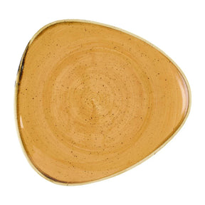 DX778 Churchill Stonecast Tangerine Triangle Plate 229mm (Pack of 12) - JD Catering Equipment Solutions Ltd
