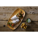 DX782 Churchill Stonecast Tangerine Chefs' Oblong Plate No. 3 (298 x 153mm) (Pack of 12)
