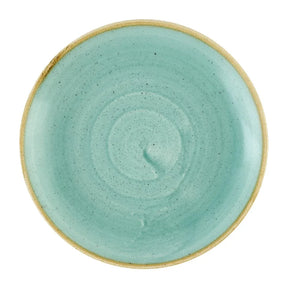 DX786 Churchill Stonecast Mint Coupe Plate 165mm (Pack of 12) - JD Catering Equipment Solutions Ltd
