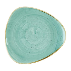 DX789 Churchill Stonecast Mint Triangle Plate 229mm (Pack of 12) - JD Catering Equipment Solutions Ltd