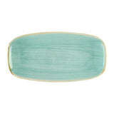 DX793 Churchill Stonecast Mint Chefs' Oblong Plate No. 3 (298 x 153mm) (Pack of 12) - JD Catering Equipment Solutions Ltd