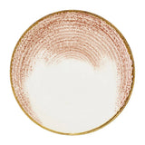DX795 Churchill Studio Prints Homespun Accents Coral Coupe Plate 260mm (Pack of 12) - JD Catering Equipment Solutions Ltd