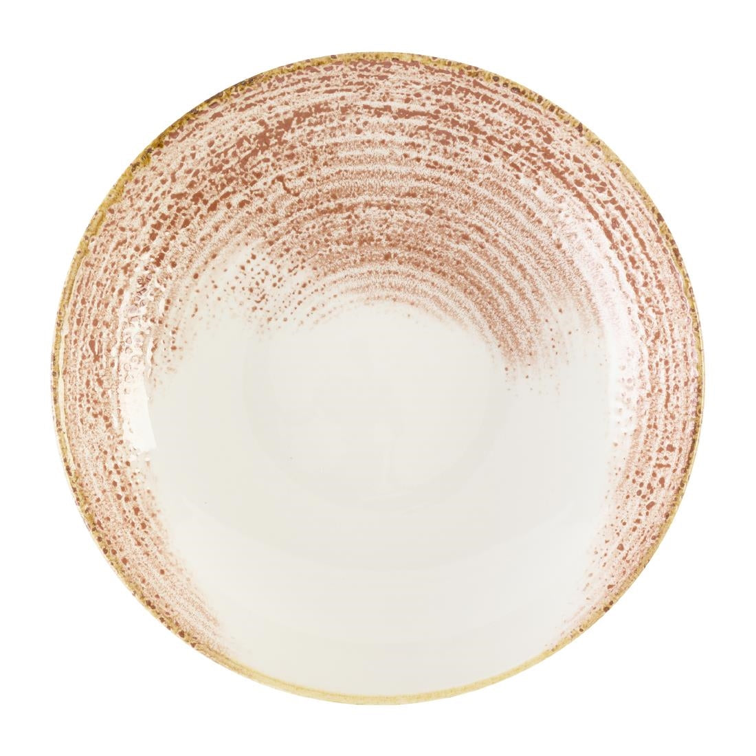 DX798 Churchill Studio Prints Homespun Accents Coral Coupe Bowl 248mm (Pack of 12)