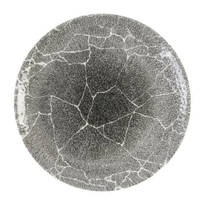 DX805 Churchill Studio Prints Kintsugi Quartz Black Coupe Plate 260mm (Pack of 12) - JD Catering Equipment Solutions Ltd