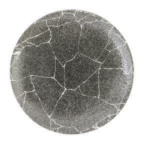 DX806 Churchill Studio Prints Kintsugi Quartz Black Coupe Plate 217mm (Pack of 12) - JD Catering Equipment Solutions Ltd