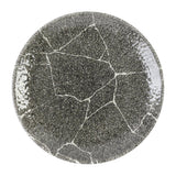 DX807 Churchill Studio Prints Kintsugi Quartz Black Coupe Plate 165mm (Pack of 12) - JD Catering Equipment Solutions Ltd