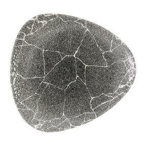 DX811 Churchill Studio Prints Kintsugi Quartz Black Triangle Plate 229mm (Pack of 12) - JD Catering Equipment Solutions Ltd