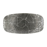 DX815 Churchill Studio Prints Kintsugi Quartz Black Chefs' Oblong Plate No. 3 (298 x 153mm) (Pack of 12) - JD Catering Equipment Solutions Ltd