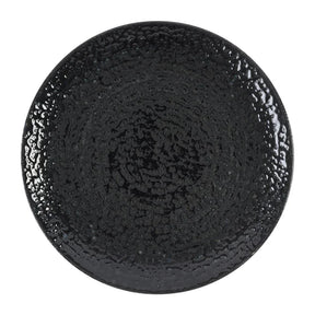 DX817 Churchill Studio Prints Homespun Chroma Carbon Coupe Plate 260mm (Pack of 12) - JD Catering Equipment Solutions Ltd