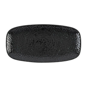 DX827 Churchill Studio Prints Homespun Chroma Carbon Chefs' Oblong Plate No. 3 (298 x 153mm) (Pack of 12) - JD Catering Equipment Solutions Ltd