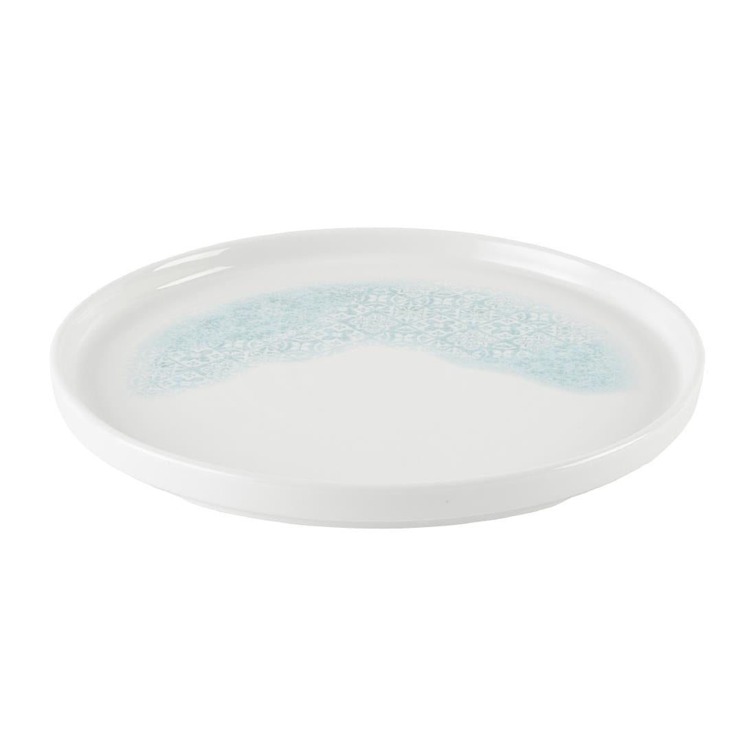 DX834 Churchill Vintage Prints Med Tiles Aquamarine Chefs' Walled Plate 260mm (Pack of 6)