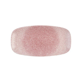 DX842 Churchill Studio Prints Raku Rose Quartz Pink Chefs' Oblong Plate No. 4 (355 x 189mm) (Pack of 6) - JD Catering Equipment Solutions Ltd