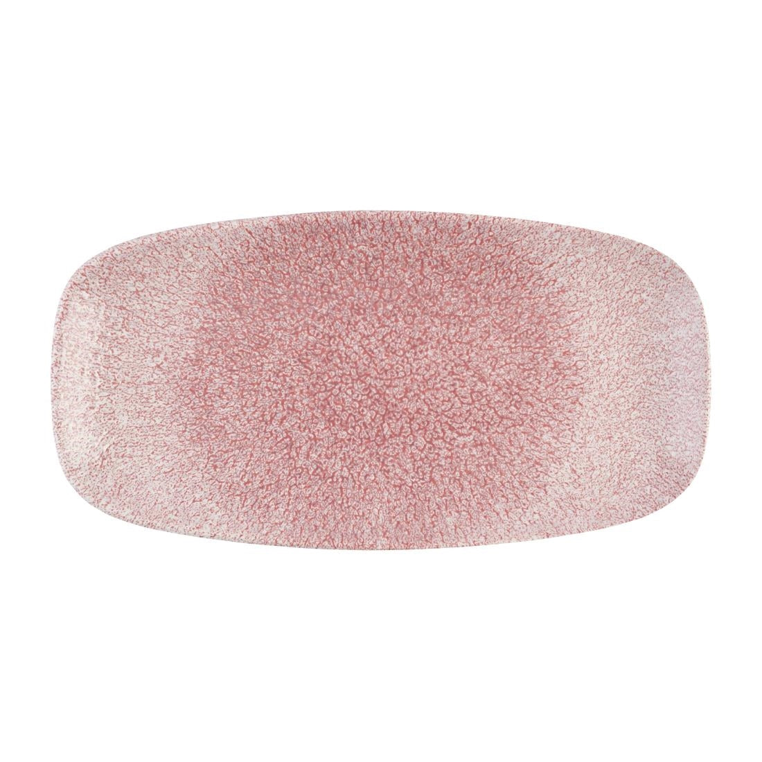 DX843 Churchill Studio Prints Raku Rose Quartz Pink Chefs' Oblong Plate No. 3 (153 x 298mm) (Pack of 12)