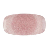 DX843 Churchill Studio Prints Raku Rose Quartz Pink Chefs' Oblong Plate No. 3 (153 x 298mm) (Pack of 12) - JD Catering Equipment Solutions Ltd