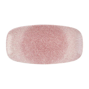 DX843 Churchill Studio Prints Raku Rose Quartz Pink Chefs' Oblong Plate No. 3 (153 x 298mm) (Pack of 12) - JD Catering Equipment Solutions Ltd