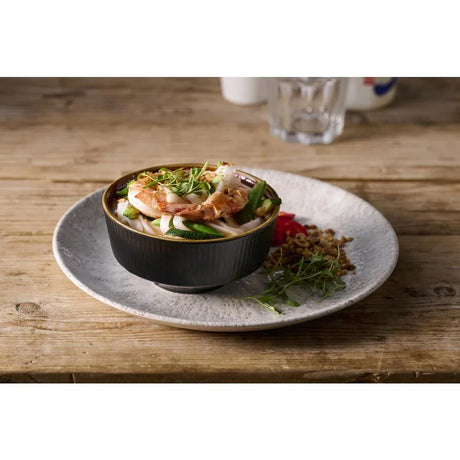 DX851 Churchill Nourish Tokyo Black Kochi Soup Bowl 62 x 130mm (Pack of 12) - JD Catering Equipment Solutions Ltd