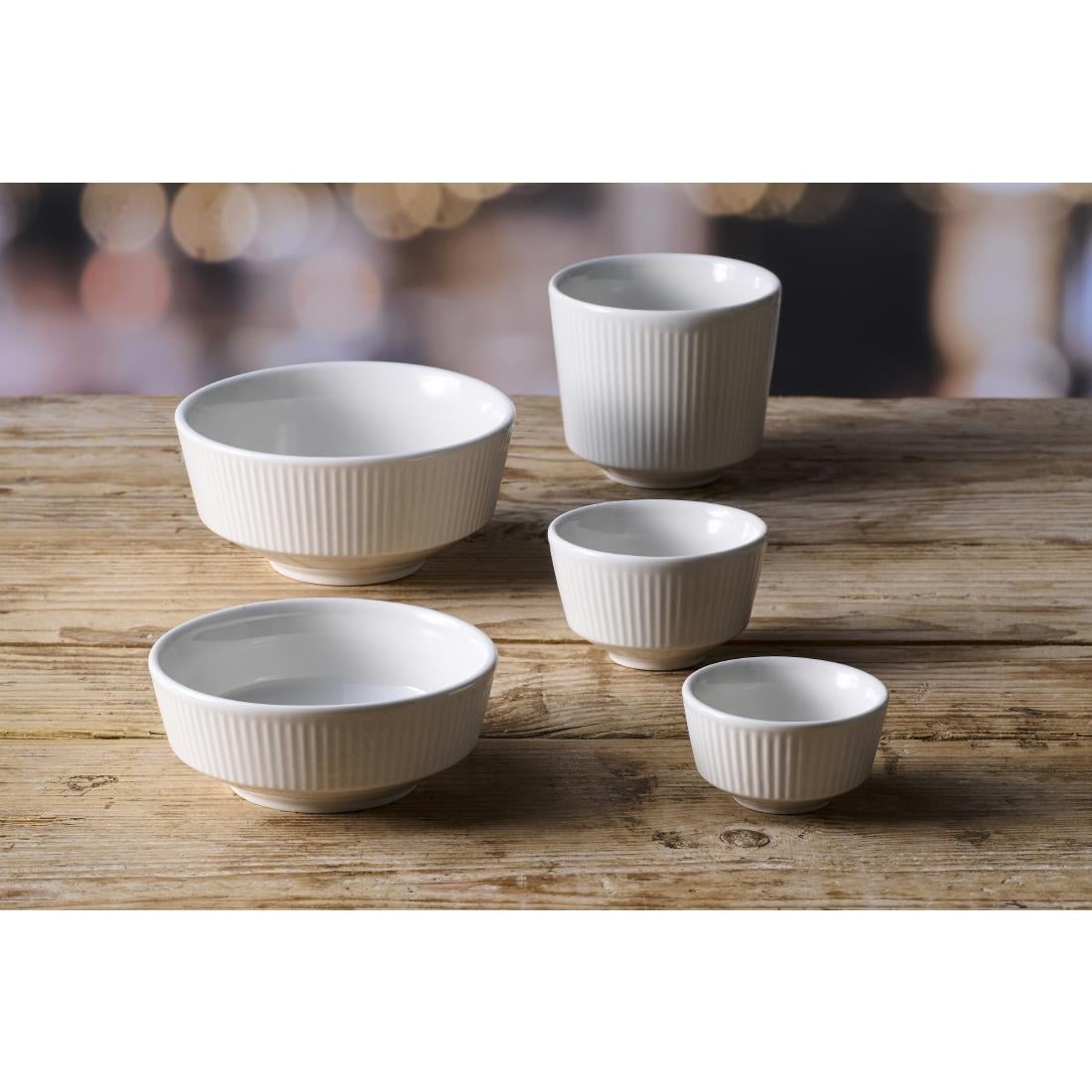 Churchill Nourish White Kochi Shallow Bowls 50x 115mm (12 Pack)