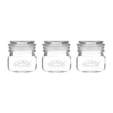 DX953 Kilner Square Push Top Jars 250ml (Pack 3)