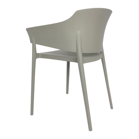 DX970 Bolero Lorenzo Cafe Chairs Medium Grey (Pack of 2)