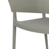 DX970 Bolero Lorenzo Cafe Chairs Medium Grey (Pack of 2)