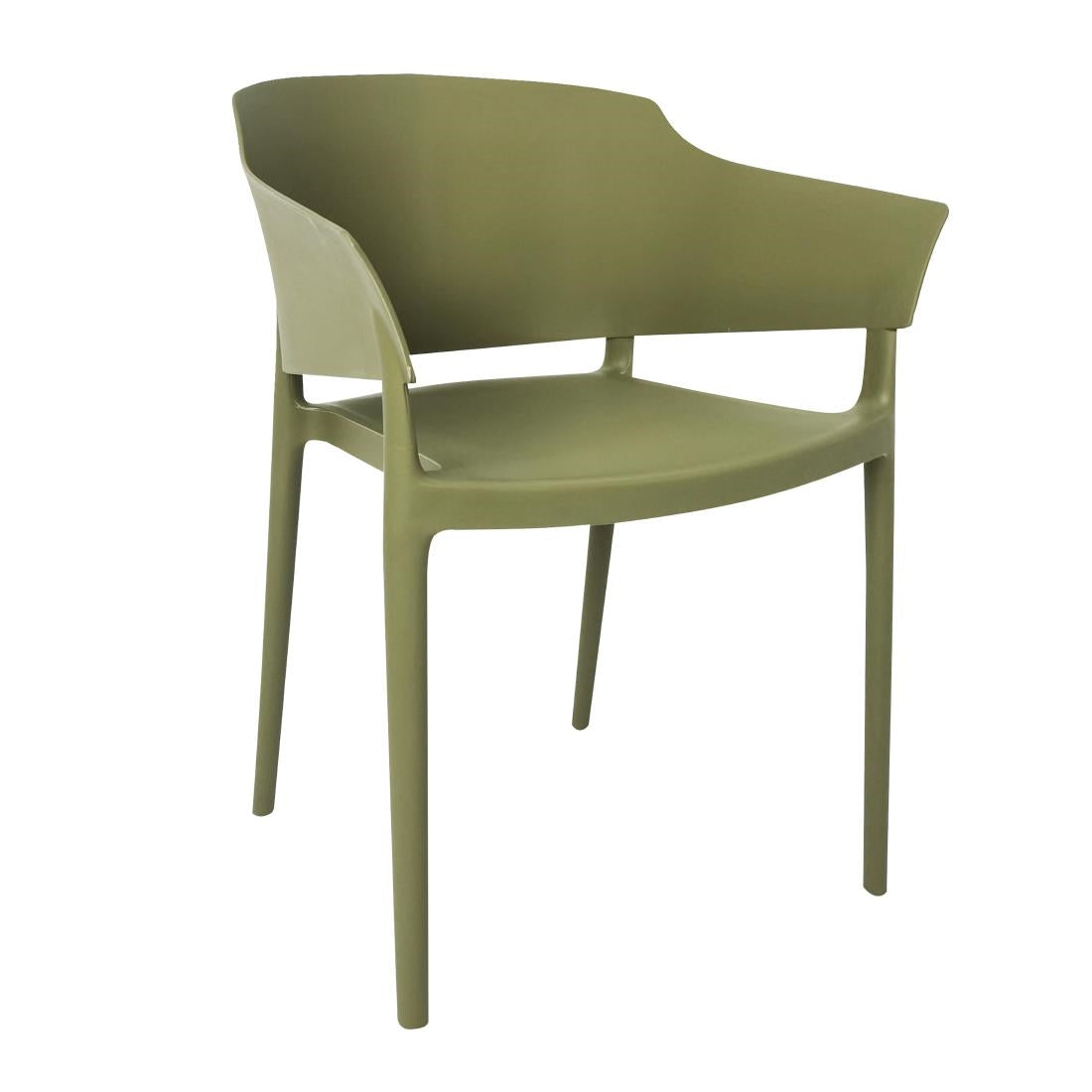 DX971 Bolero Lorenzo Cafe Chairs Green Tea (Pack of 2)