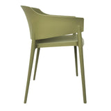 DX971 Bolero Lorenzo Cafe Chairs Green Tea (Pack of 2)