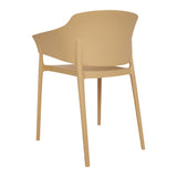 DX972 Bolero Lorenzo Cafe Chairs Warm Cream (Pack of 2)