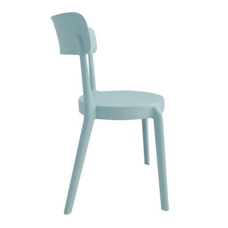 DX973 Bolero Mila CafÃ© Chairs Icy Blue (Pack of 2)