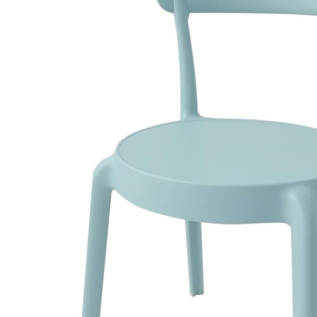 DX973 Bolero Mila CafÃ© Chairs Icy Blue (Pack of 2)