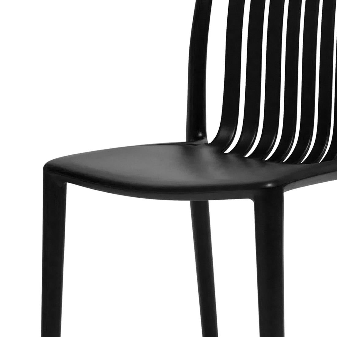 DX976 Bolero Verona CafÃ© Chairs Black (Pack of 2)