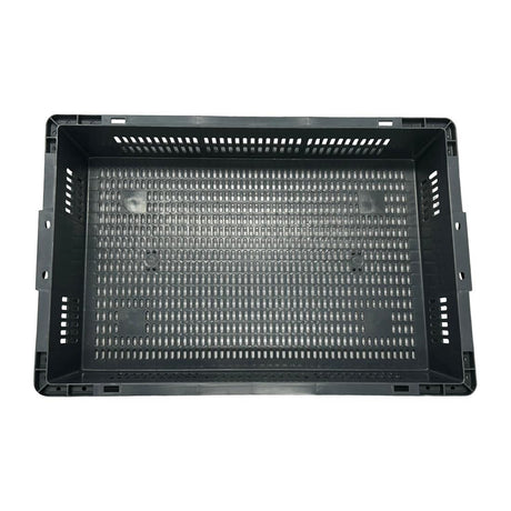 DX999 Vogue Perforated Plastic Storage Crate 600x400x120mm
